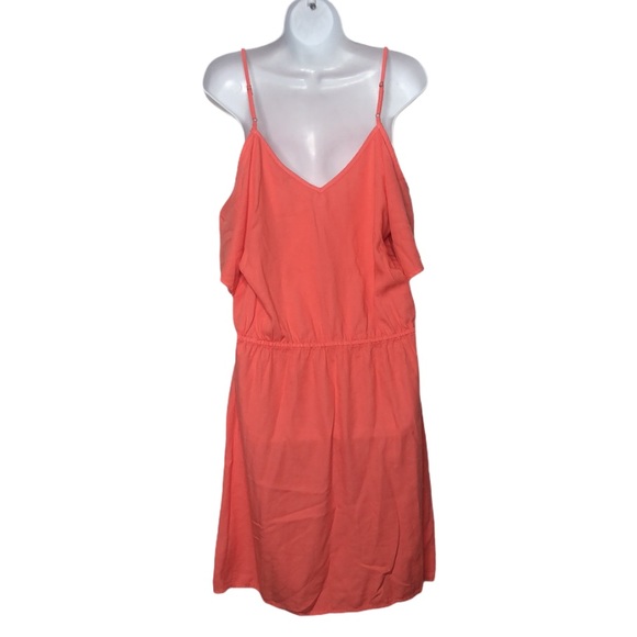 Splendid Orange Cold Shoulders Mini Dress XL NEW - Picture 7 of 11